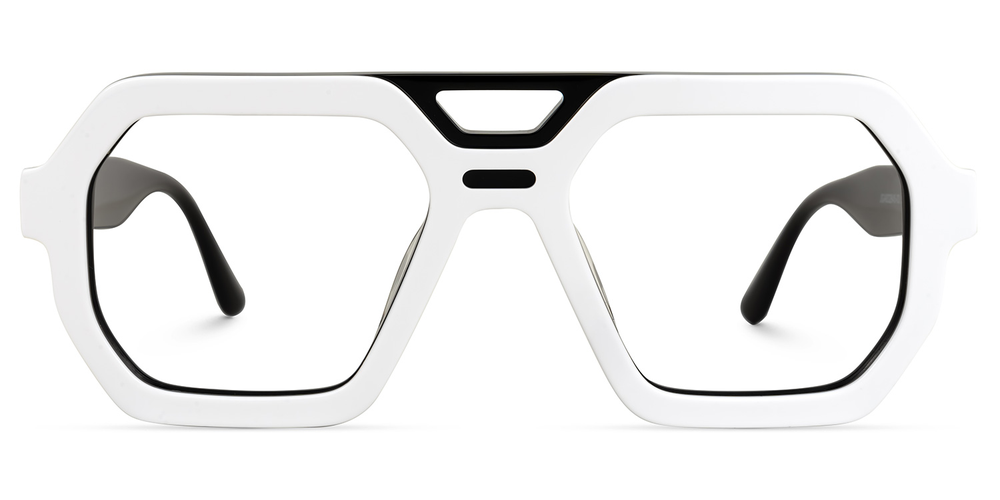 Kelly Eyewear White Aviator Men Kollection