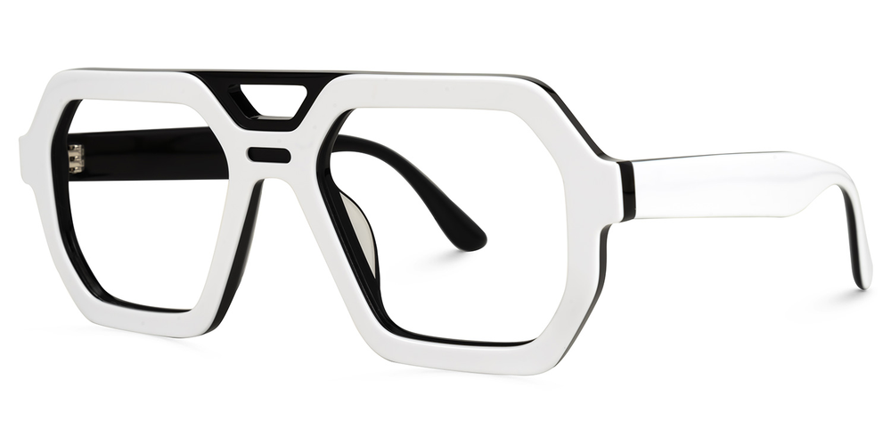 Kelly Eyewear White Aviator Men Kollection