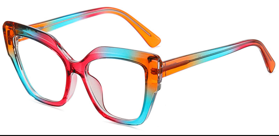 Square Rainbow Eyeglasses