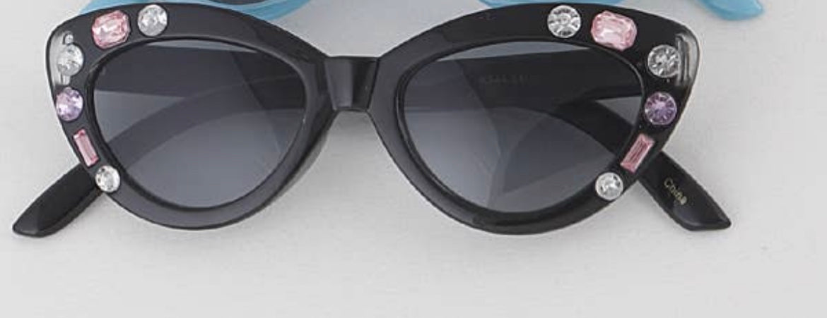 Jeweled Frame Kids Sunglasses